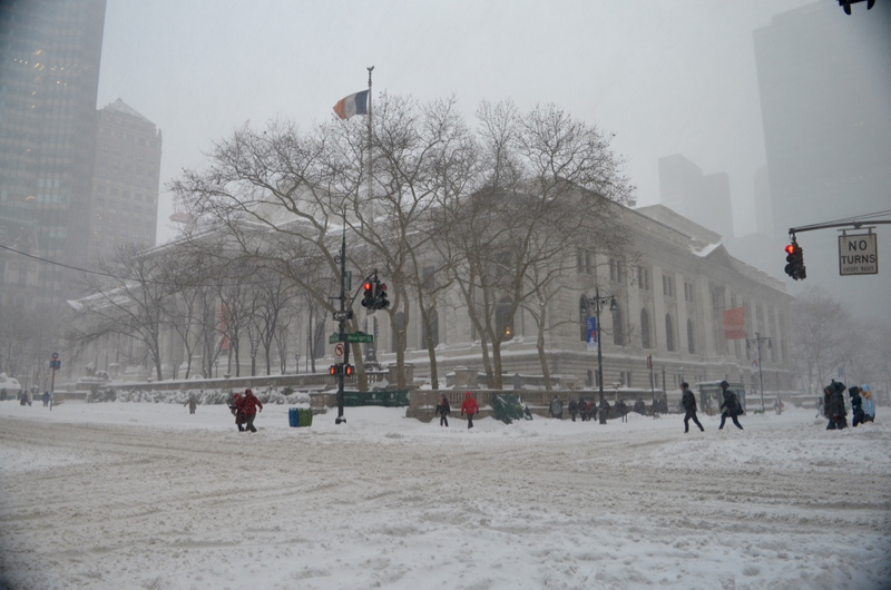 Illustration for article titled On the Ground in New York During a Blizzard